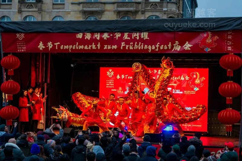 非遗出海！泰顺碇步龙亮相德国春节庙会